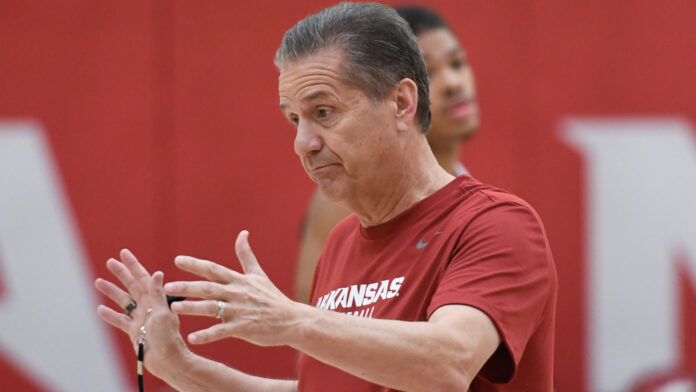 Arkansas Razorbacks guard DJ Wagner during practice at the Eddie Sutton Practice Center in Fayetteville, Ark. | Nilsen Roman-HitThatLine.com Images