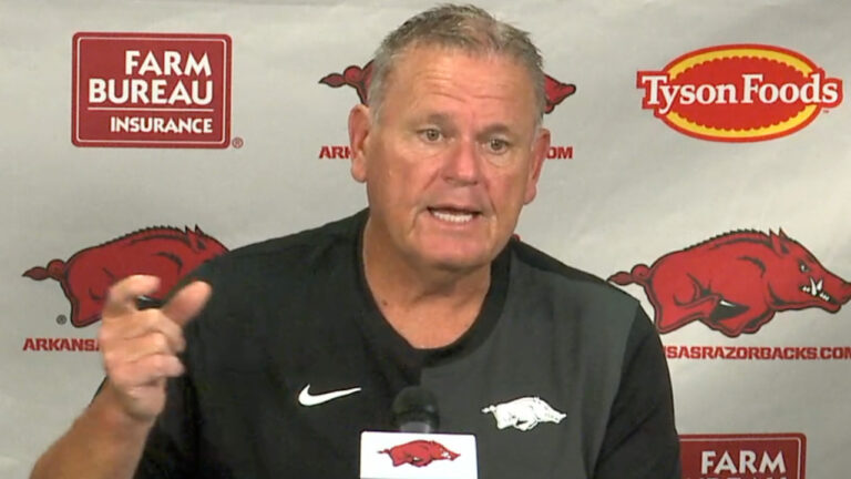 Razorbacks’ coach Sam Pittman excited about team going into fall camp