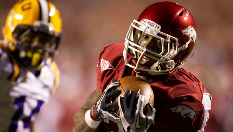 Former Razorbacks wide receiver Joe Adams on ESPN Arkansas’ Morning Rush