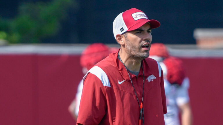 Razorbacks wide receivers coach Ronnie Fouch on new group this year