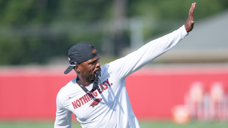 Razorbacks defensive coordinator, linebackers coach on preseason