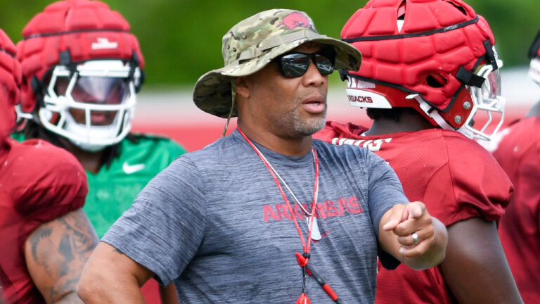 Razorbacks defensive line coach Deke Adams on position group’s development