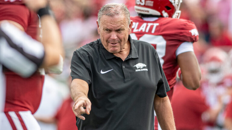 Grant Hall has seen nothing for optimism for Razorbacks against Notre Dame