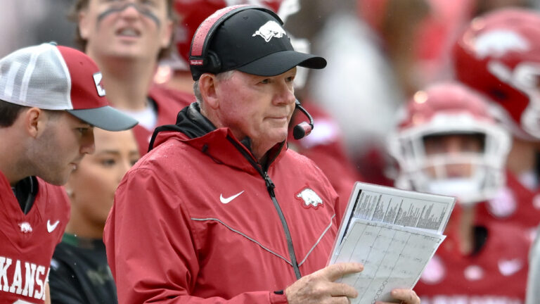 Razorbacks coach Bobby Petrino recapping loss to Auburn, previewing Mississippi State