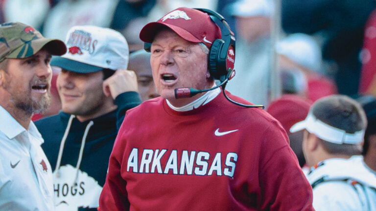 Razorbacks coach Bobby Petrino previewing final game against Missouri