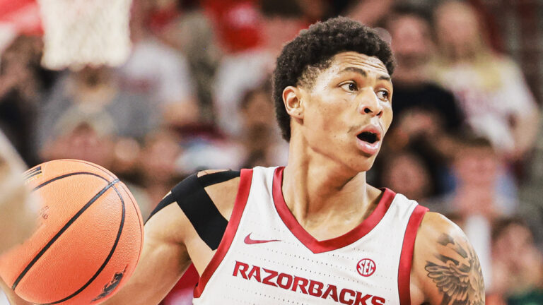 Razorbacks’ Meleek Thomas recapping loss to Duke, previews Louisville