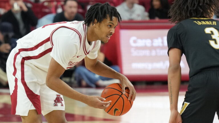 Grant Hall looking at Razorback fans gone, win over Vanderbilt