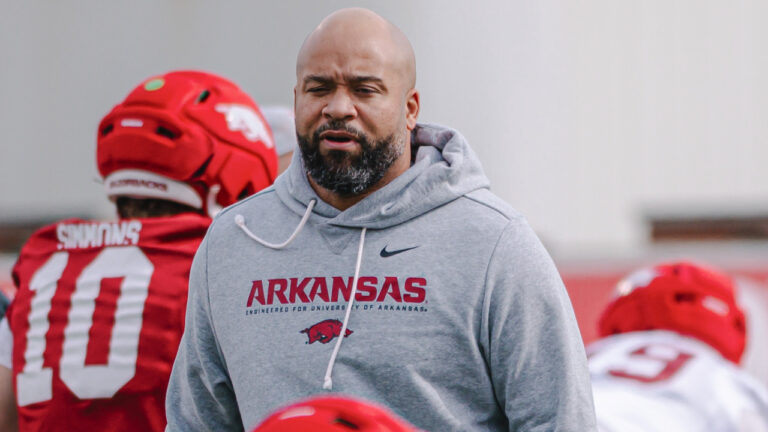Razorbacks defensive line coaches Kynjee’ Cotton, Landius Wilkerson