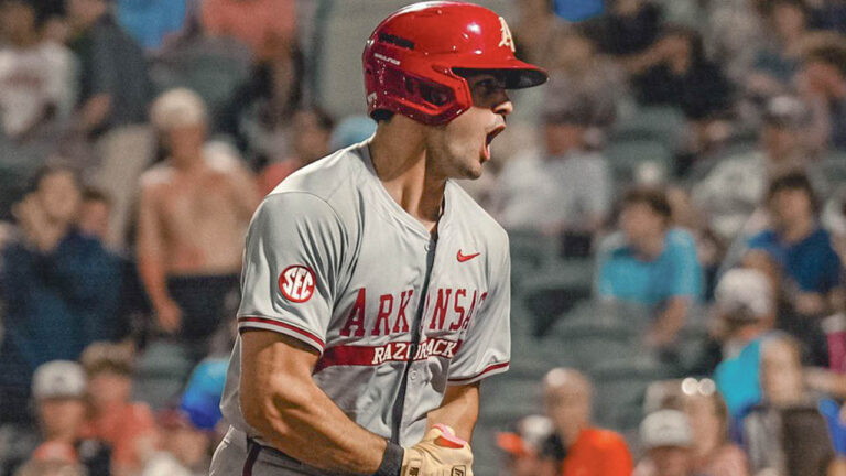 Rain Delay Tried to Ruin Arkansas’s Night But Ryder Helfrick Didn’t Get Memo