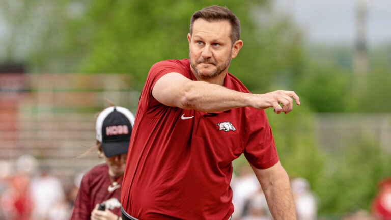 Arkansas Razorbacks coach Ryan Silverfield.