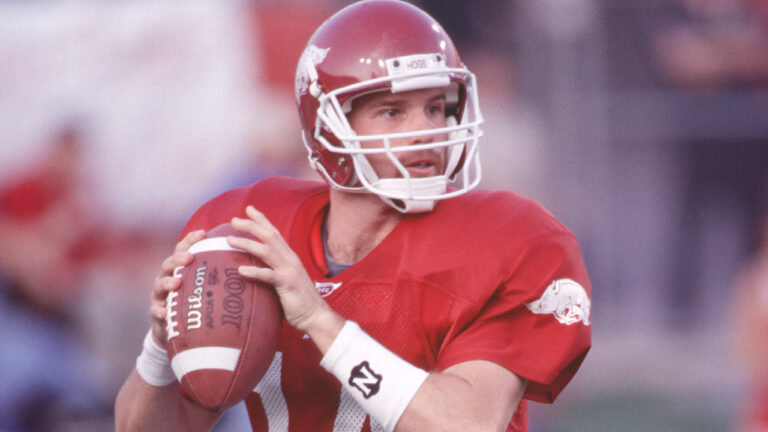 Former Arkansas quarterback Clint Stoerner when playing for the Razorbacks.