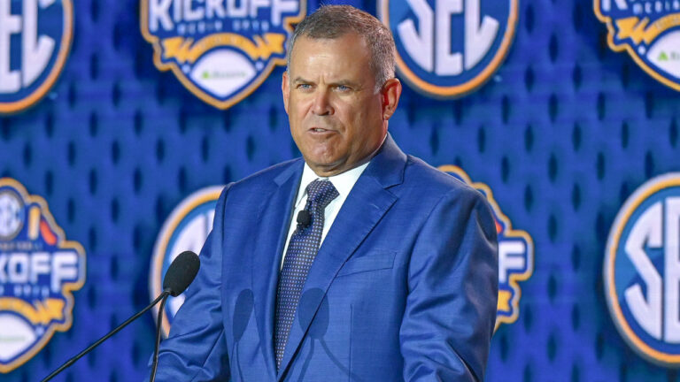 SEC Coordinator of Football Officials John McDaid at SEC Media Days in Tampa, Fla.