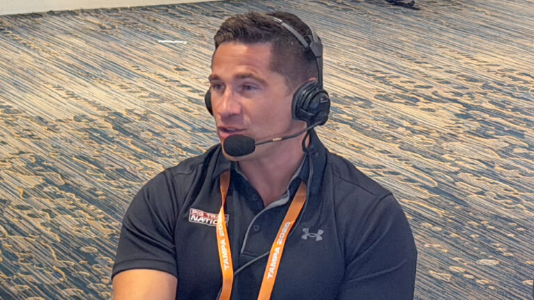 Trey Daerr of Pig Trail Nation on Halftime with Alyssa Orange at SEC Media Days