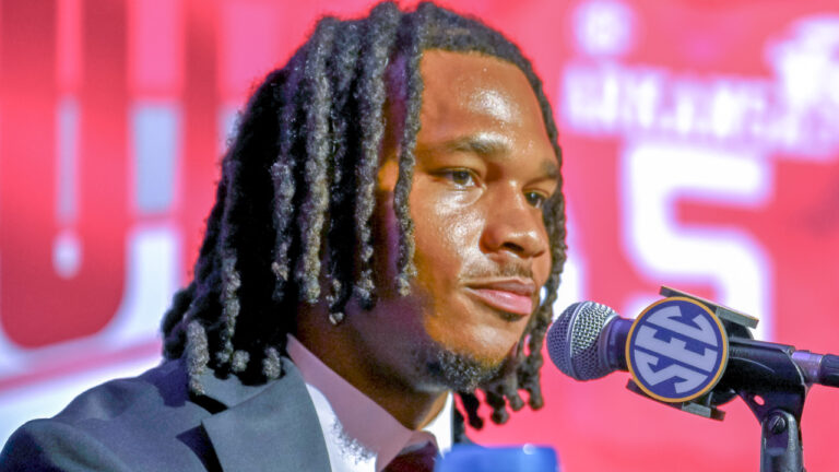 Arkansas’s Sutton Smith at SEC Media Days