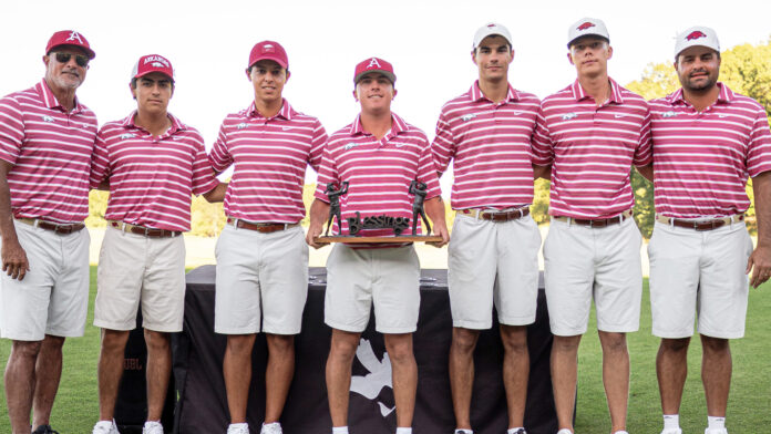 Arkansas Razorbacks after winning Blessings Invitational