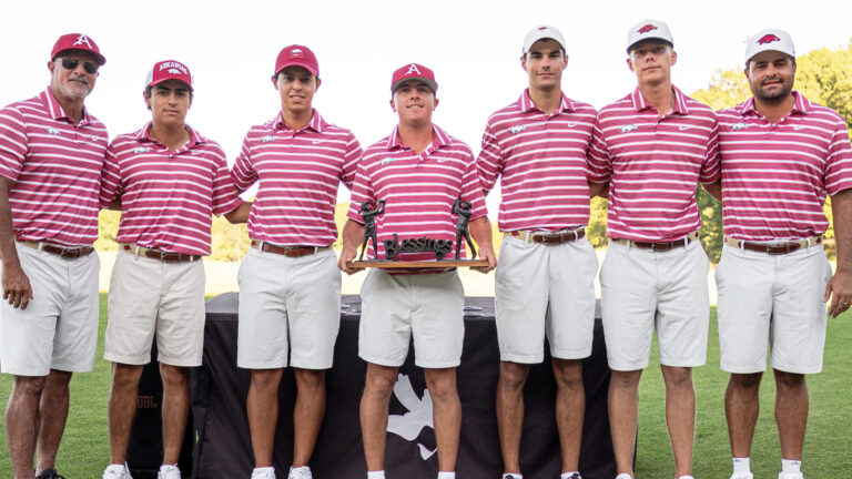 Arkansas Razorbacks after winning Blessings Invitational