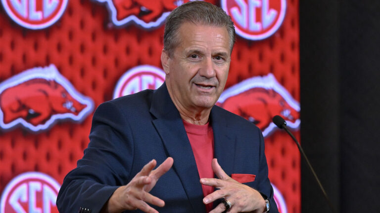 Arkansas coach John Calipari at SEC Basketball Media Days