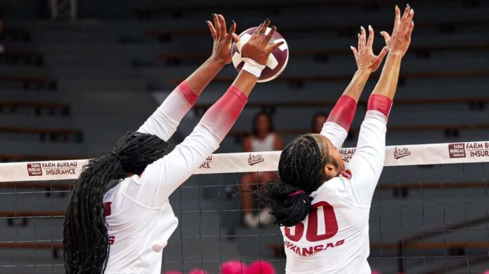 Razorback volleyball at Mississipi State